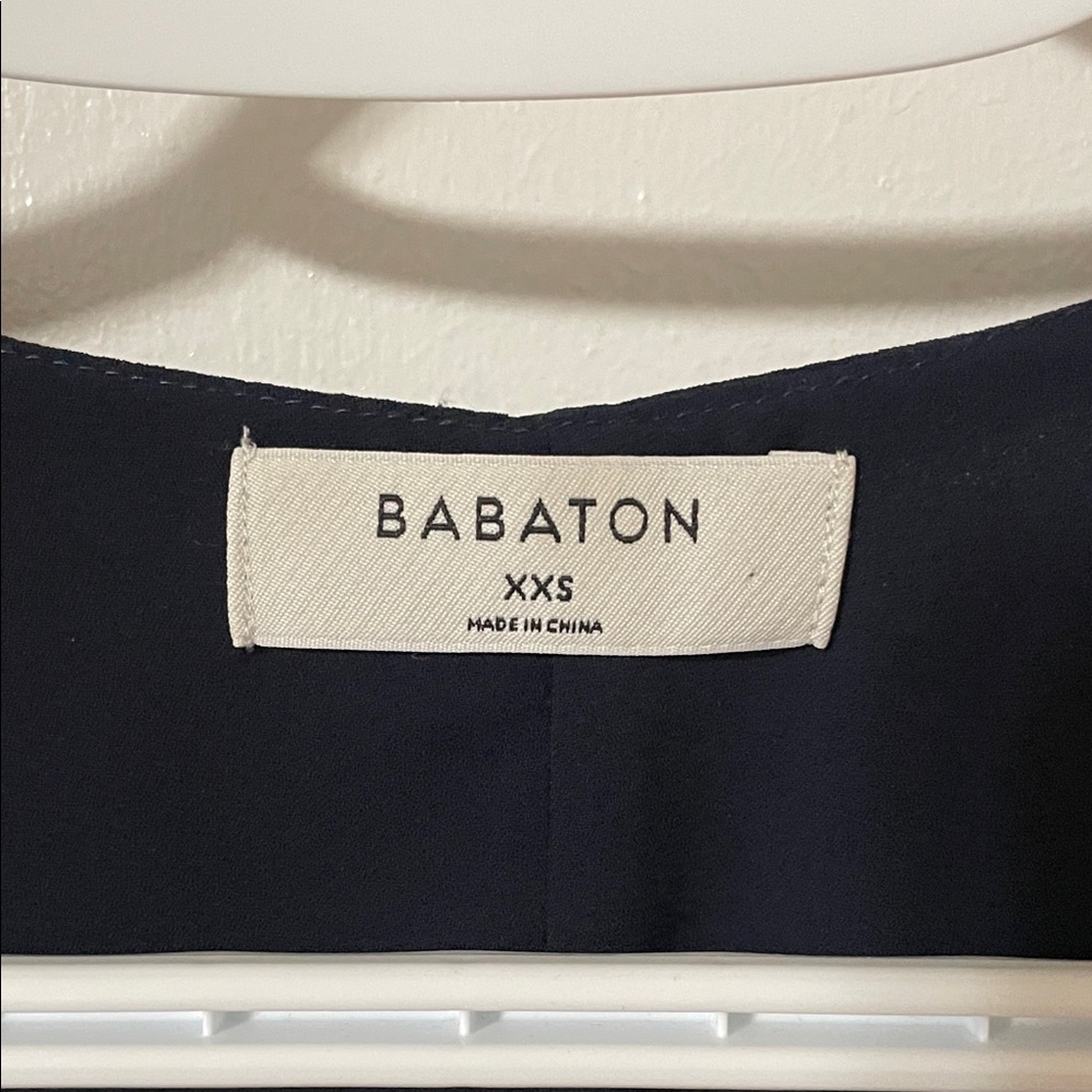Babaton Wallace Navy Wrap Dress Size XXS - Picture 5 of 11